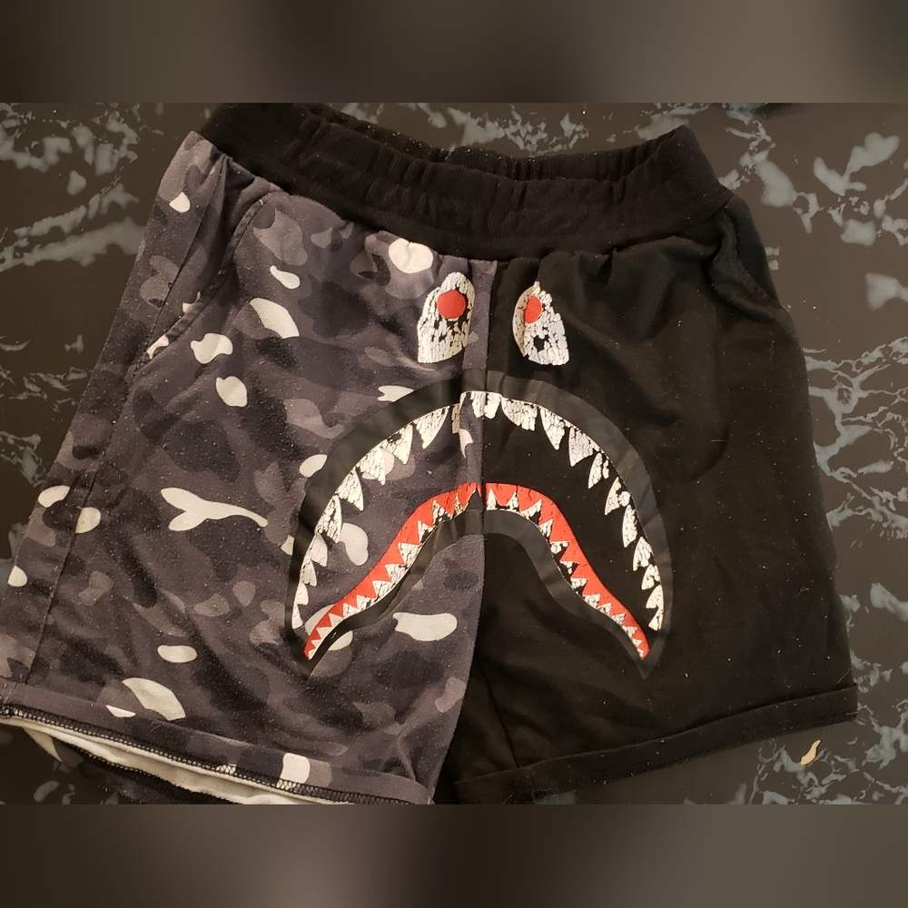 Mens Bape Print Shorts